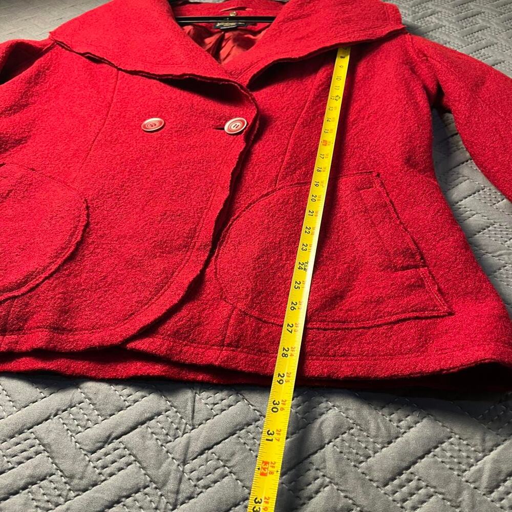 Pendleton Boiled Wool Jacket Red Double Breast Co… - image 7